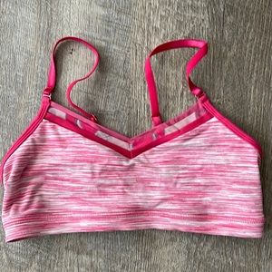 VINTAGE Lululemon Pink space dye sports bra